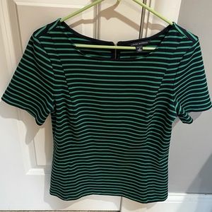 Banana Republic Striped Structured Work Top